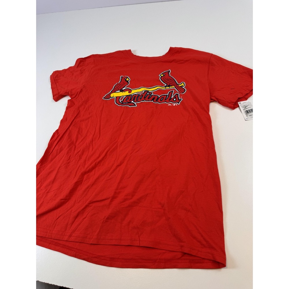 St. Louis Cardinals Shirt Mens Large Red MLB Harrison Bader 48 Name Number